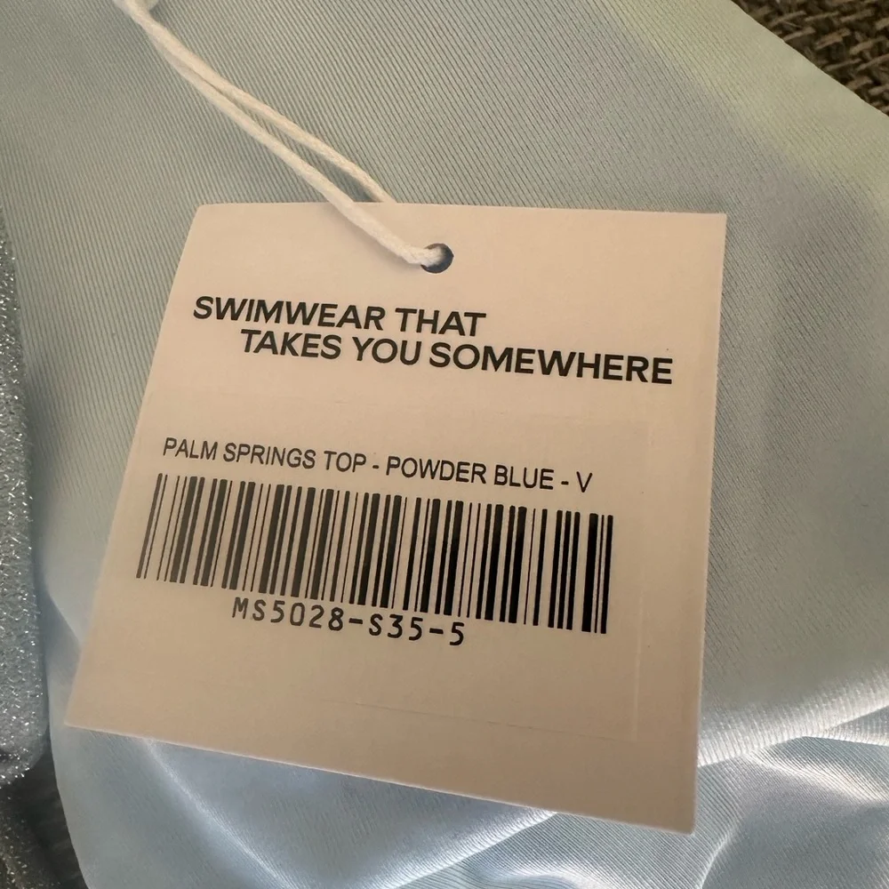 Monday Swimwear Light Blue Top